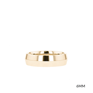 Polished Finish Yellow Gold Regular Men's Wedding Band - crownmoissanite