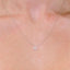 Customize-0.5 TCW Round Moissanite Necklace - crownmoissanite
