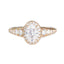 1.0 CT Oval Moissanite Vintage Style Engagement Ring