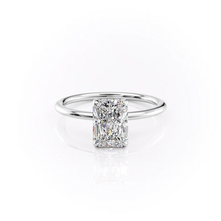 2.0 CT Radiant Cut Solitaire Style Moissanite Engagement Ring - Custom Listing For Randy - crownmoissanite