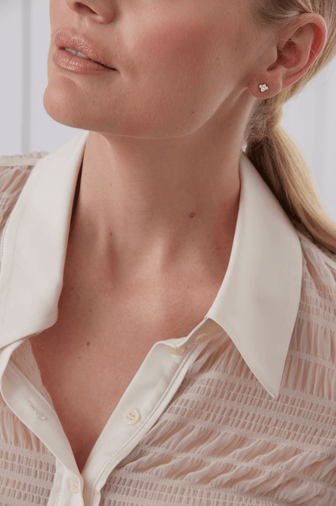 0.17 TCW Round Moissanite Diamond Stud Earrings - crownmoissanite