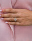 2.80 CT Cushion Solitaire Pave Moissanite Engagement Ring - crownmoissanite