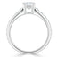 0.75 CT Emerald Cut Solitaire Moissanite Engagement Ring - crownmoissanite