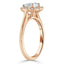 1.0 CT Heart Shaped Moissanite Halo Engagement Ring - crownmoissanite