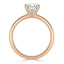 0.75 CT Round Cut Solitaire Moissanite Engagement Ring - crownmoissanite
