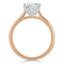 0.75 CT Round Shaped Moissanite Solitaire Engagement Ring - crownmoissanite