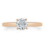 0.75 CT Round Cut Solitaire Moissanite Engagement Ring - crownmoissanite