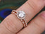 0.75 CT Round Shaped Moissanite Halo Bridal Ring Set - crownmoissanite