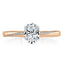 0.75 CT Oval Cut Solitaire Moissanite Engagement Ring - crownmoissanite