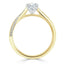 0.75 CT Oval Cut Solitaire Moissanite Engagement Ring - crownmoissanite