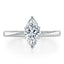 1.0 CT Marquise Shaped Moissanite Solitaire Engagement Ring - crownmoissanite