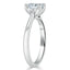 1.0 CT Asscher Cut Solitaire Moissanite Engagement Ring - crownmoissanite