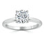 0.75 CT Round Cut Solitaire Moissanite Engagement Ring - crownmoissanite
