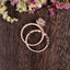 1.50 CT Oval Shaped Moissanite Halo Bridal Ring Set - crownmoissanite