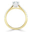 1.0 CT Marquise Shaped Moissanite Solitaire Engagement Ring - crownmoissanite