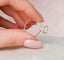 2.5 CT East West Oval Hidden Halo Pave Moissanite Engagement Ring - crownmoissanite