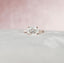 2.5 CT East West Oval Hidden Halo Pave Moissanite Engagement Ring - crownmoissanite