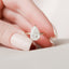2.5 CT Pear Cut Solitaire & Hidden Halo Moissanite Engagement Ring - crownmoissanite