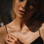Linked Circles Necklace for Her - crownmoissanite