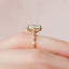 3.5 CT Oval Pave Moissanite Engagement Ring - crownmoissanite