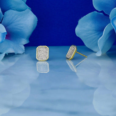 0.37 TCW Round Moissanite Diamond Stud Earrings - crownmoissanite