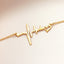 Dainty Heartbeat Necklace for Her - crownmoissanite