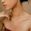 0.20 TCW Marquise Moissanite Minimalsit Necklace - crownmoissanite