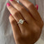 Oval Cut Moissanite Dainty Style Engagement Ring