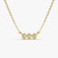 0.10 TCW Round Moissanite Bezel Necklace - crownmoissanite