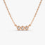 0.10 TCW Round Moissanite Bezel Necklace - crownmoissanite