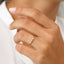 0.25 TCW Round Moissanite Cluster Ring - crownmoissanite