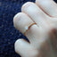 0.24 TCW Round Moissanite Minimslit Ring for Women - crownmoissanite