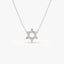 0.34 TCW Round Moissanite Star Necklace - crownmoissanite