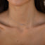 0.20 TCW Round Moissanite Linked Pendant Necklace - crownmoissanite