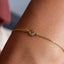 0.15 TCW Round Moissanite Heart Bracelet - crownmoissanite
