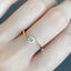 0.20 CT Round Moissanite Solitaire Minimalist Ring - crownmoissanite