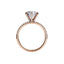 2.0 CT Round Moissanite  Pave Setting Engagement Ring
