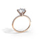 2.0 CT Round Moissanite  Pave Setting Engagement Ring
