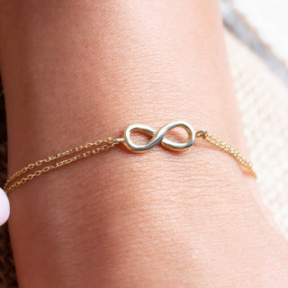 Minimalist Infinity Bracelet for Women - crownmoissanite