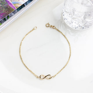 Minimalist Infinity Bracelet for Women - crownmoissanite