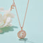 Customized "F" Letter Moissanite Diamond Necklace - crownmoissanite