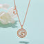 Customized "G" Letter Moissanite Diamond Necklace - crownmoissanite