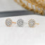 0.50 TCW Round Moissanite Diamond Stud Earrings - crownmoissanite