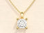 1.0 CT Cushion Moissanite Diamond Solitaire Necklace - crownmoissanite