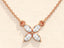 0.40 TCW Marquise Moissanite Diamond Clover Necklace - crownmoissanite