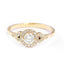 0.30 CT Round Moissanite Vintage Engagement Ring