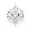 0.50 CT Princess Cut Halo Moissanite Bridal Ring Set