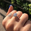 1.0 CT Emerald Shaped Moissanite Halo Engagement Ring - crownmoissanite