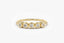 0.14 TCW Round Cut Five Stone Moissanite Wedding Band