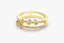 0.32 TCW Round Cut Unique Double Pave Moissanite Wedding Band